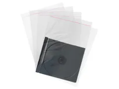 MediaRange plastic hoesjes voor 10,4 mm CD-doosjes transparant 100 st