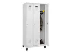 locker,HxBxD 1950x900x500mm,3vak,vak B 300mm,cil.-slot,voeten