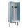 PBM-locker met bank,HxBxD 2120x800x815mm,2vak,vak B 400mm,draaigrendel