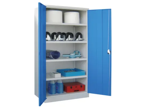 zwaarlastkast 1950x1040x630mm openslaande deuren RAL7035 front RAL5012