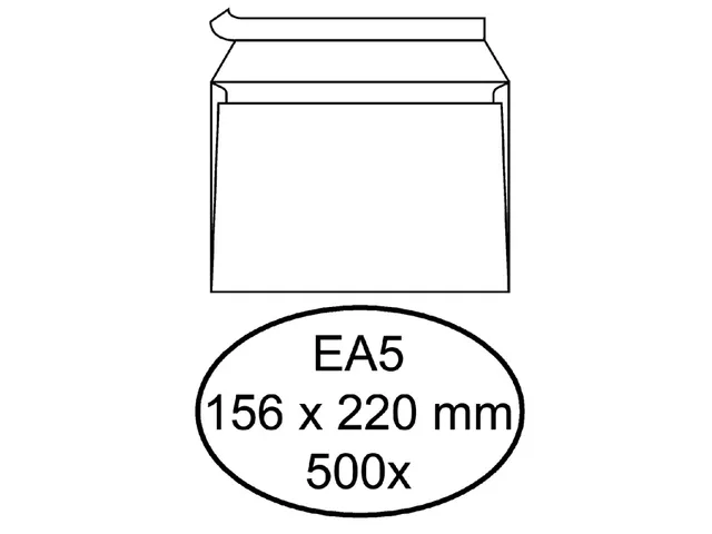 Envelop Quantore Bank Ea5 156x220mm Wit Zelfklevend