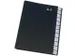 Trieur Q-Connect A4 24 compartiments A-Z Noir