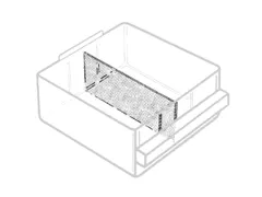 Diepteverdelers Voor Magazijnunit Hxb 57X275Mm