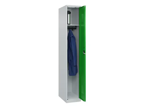 locker,HxBxD 1850x300x500mm,1vak,vak B 300mm,cil.-slot,staand op vloer