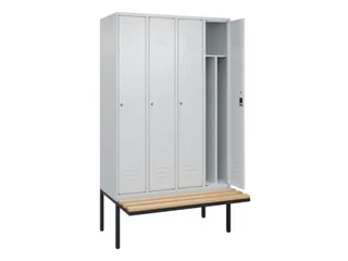 locker voor scheiding van kleding,HxBxD 2120x1200x815mm,4vak - 2