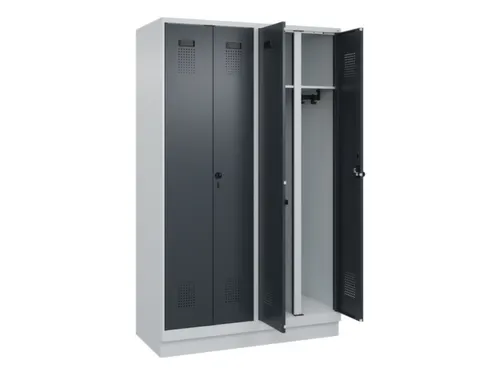 locker voor scheiding van kleding,HxBxD 1950x1200x500mm,4vak
