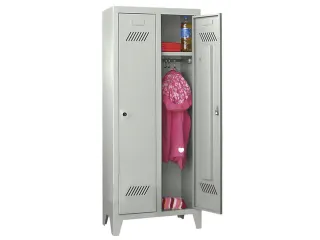 lockerkast v. kinderen,HxBxD 1300x530x300mm,2vak,RAL7035,front RAL7035 - 3