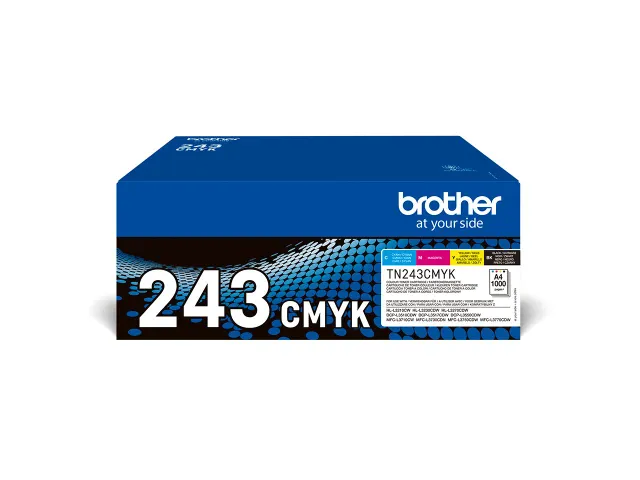 Tonercartridge Brother TN-243CMYK zwart + 3 kleuren