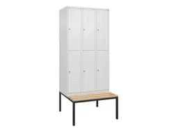 Dubbeldekse dekenkist,HxBxD 2120x900x815mm,3x2vak.,vak B 300mm