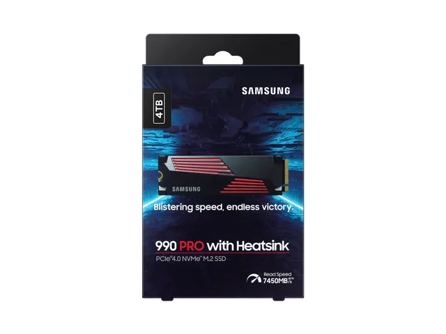 Samsung 990 Pro, 4 To, M.2, 7450 Mo/s