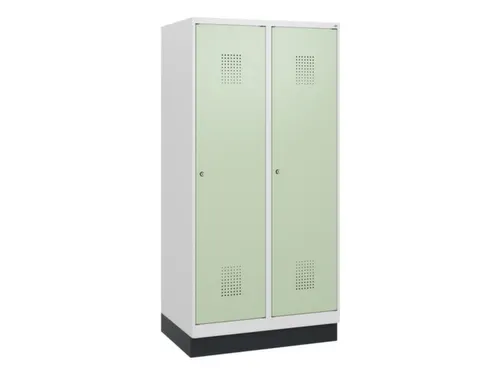 schoollocker,HxBxD 1630x800x500mm,2vak,vak B 400mm,cil.-slot,sokkel