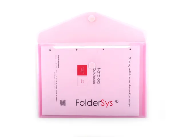 enveloptas rood A4 liggend met klittenbandsluiting