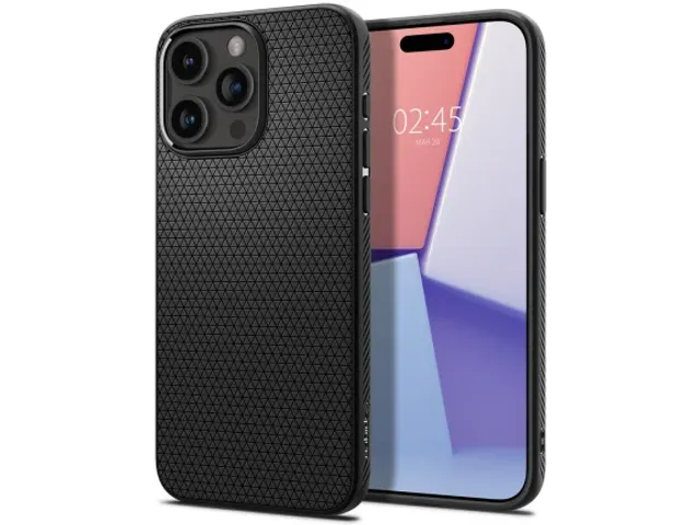 Spigen Liquid Air Apple iPhone 15 Pro Max Hoesje Back Cover Zwart