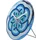 Tafelklok Nextime dia 20cm blauw glas Cosmo Blue Tafel