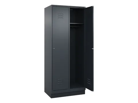 locker,HxBxD 1950x800x500mm,2vak,vak B 400mm,cil.-slot,sokkel