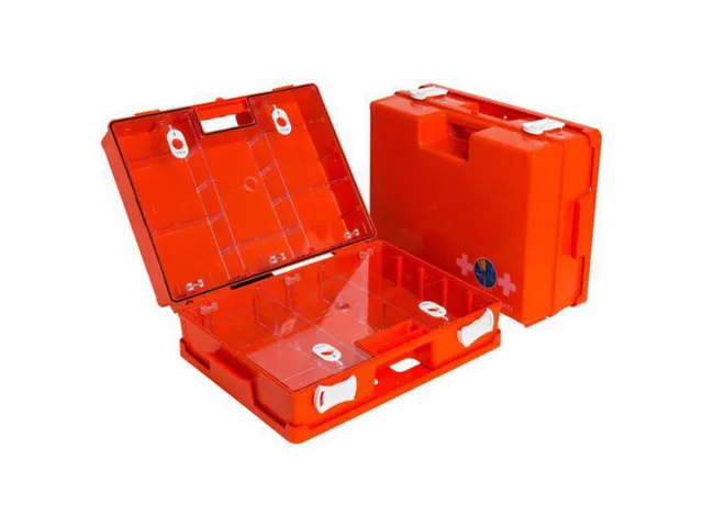 Quick Q8282 verbandtrommel A multi oranje met wandhouder (leeg), per s