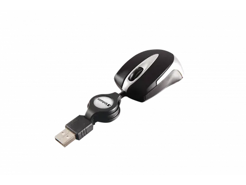 Verbatim Go Mini muis Ambidexter kabel optisch 1000DPI zwart