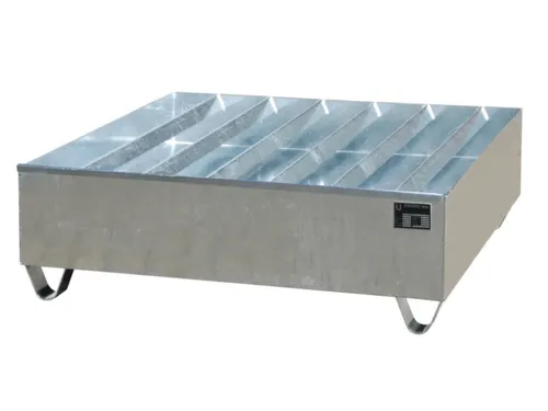 Opvangbak 4x200l Opvangvol 410l 410x1200x1200mm Profielrooster