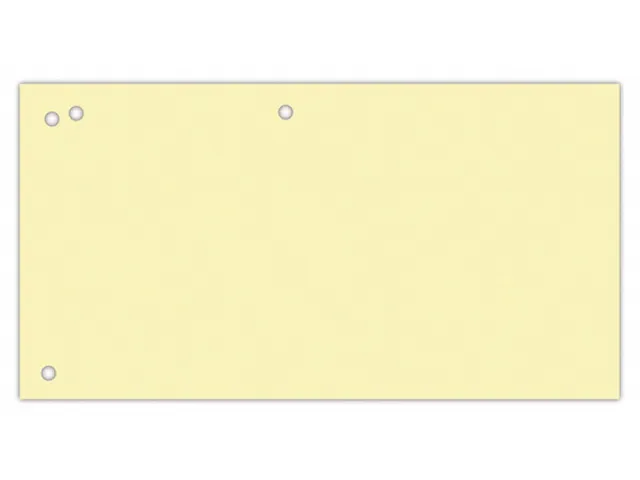 Verdeelstroken karton 1/3A4 240x105mm geel 100 stuks