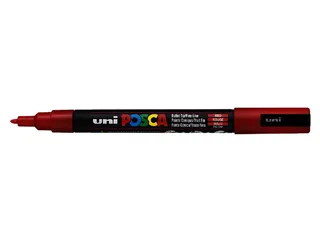 Verfstift Posca PC3M Fijne punt 0,9-1,3mm Rood - 2