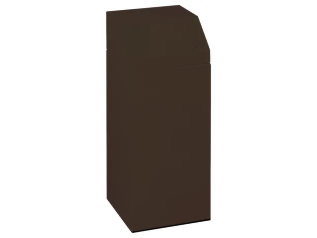 Verzamelaar 76 liter HxBxD 890x380x380mm sticker gft-afval Bruin