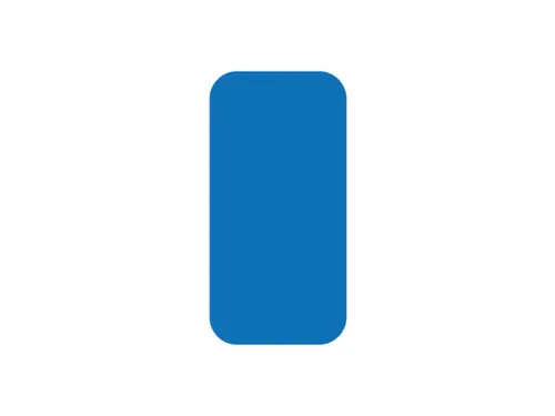 plaksymbool,rechthoek,markering HxB 150x50mm,polycarbonaat,blauw