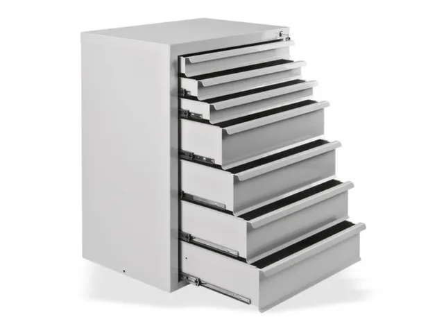 ladekast,HxBxD 900x700x435mm,7lade(n),volledig uittrekbaar