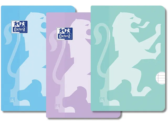 Oxford School schrift A4 72 bladzijden met kantlijn gelijnd, assorti 3