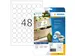 HERMA 10915 Power Etiketten A4 rond 30mm Wit 1200 stuks