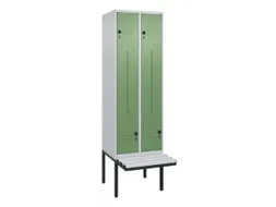 Z-garderobekast,HxBxD 2120x600x815mm,2vak,vak B 300mm,draaigrendel
