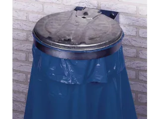 Afvalverzamelaar Wandhouder 400x510mm 120 liter Verzinkt Staalplaat - 3