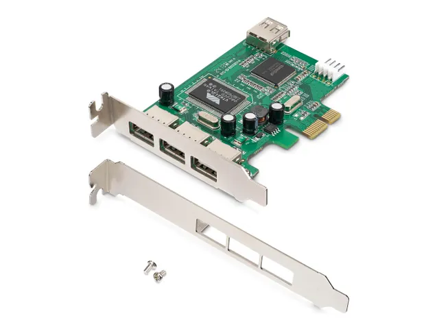 4-poort PCI Express Low Profile High Speed USB-kaart