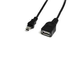 30cm mini USB 2.0-kabel USB A naar mini B F/M - 1