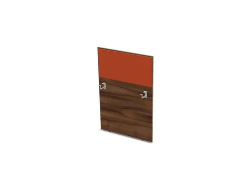 baliepaneel bureau aanbouw rechts NP-tiepolo nut BN3012-oranje 800mm