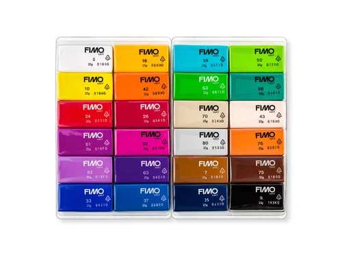 Boetseerklei Fimo soft set colour pak à 24 kleuren