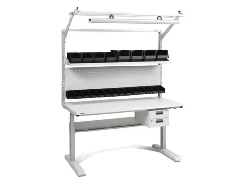 geperforeerde plaat,v. montagetafel,HxB 389x1474mm,staal