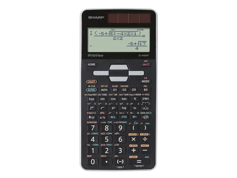 Calculator Sharp ELW506TGY zwart-grijs wetenschappelijk write view