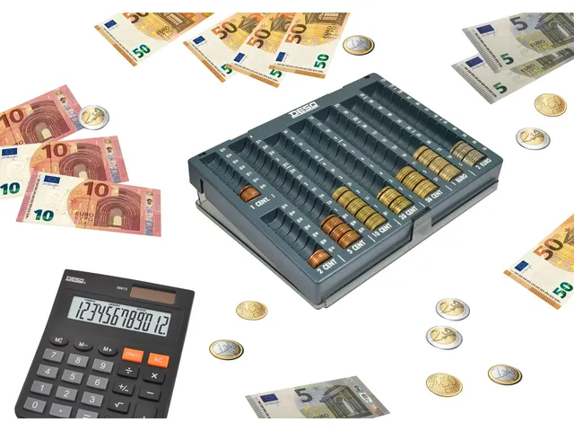 Muntgeldsorteerunit Desq met deksel 235x184x34mm