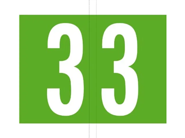 Jalema codetab 3 Lichtgroen gelamineerd, rol van 500 tabs