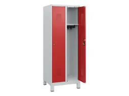 schoollocker,HxBxD 1630x600x500mm,2vak,vak B 300mm,cil.-slot,voeten