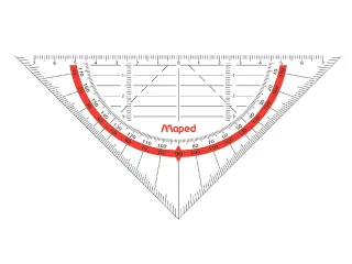 Geodriehoek Maped 028600 16cm Flexibel Transparant - 1