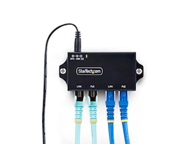 2-Port Gigabit Midspan PoE+ Injector 10/100/1000Mbps