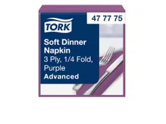 Tork 477775 Soft Dinnerservet Advanced Paars 39x39cm