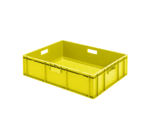 Euronorm-stapelbak 78liter 210x800x600mm Wanden/bodem Gesloten Geel