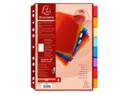 Tabbladen PP A4 8 tabs personalis.