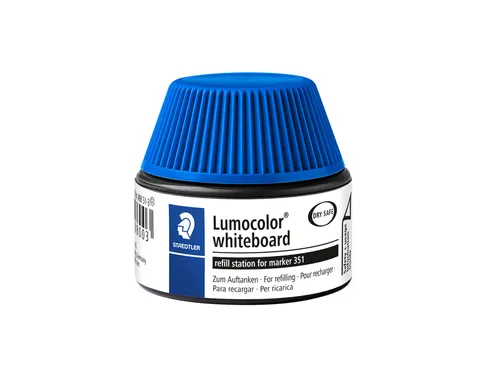 Viltstiftvulling Staedtler Lumocolor whiteboard 30ml blauw