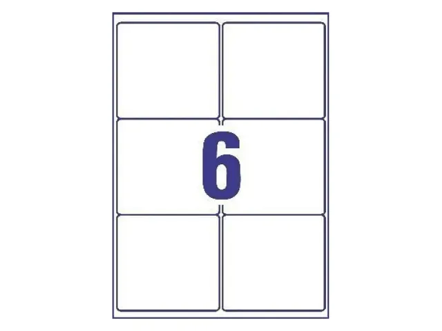 Etiket Avery L7166B-100 99.1x93.1mm blockout 600stuks