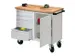 Établi Mobile Charge Maxi. 400Kg Tôle D'acier Ral7035 Façade Ral703