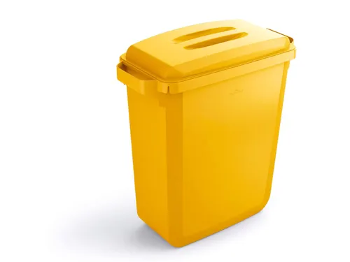 Rechthoekige Afvalbak Durabin 60 Liter Geel