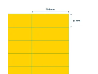 Gekleurde Etiketten 105x37mm Geel 42717 1000 Vel - 4